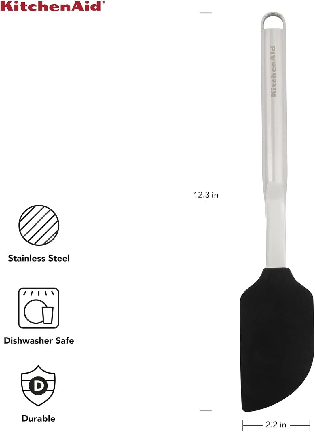 KitchenAid® KitchenAid® Premium Scraper Spatula with Hang Hook, 12-Inch, Black