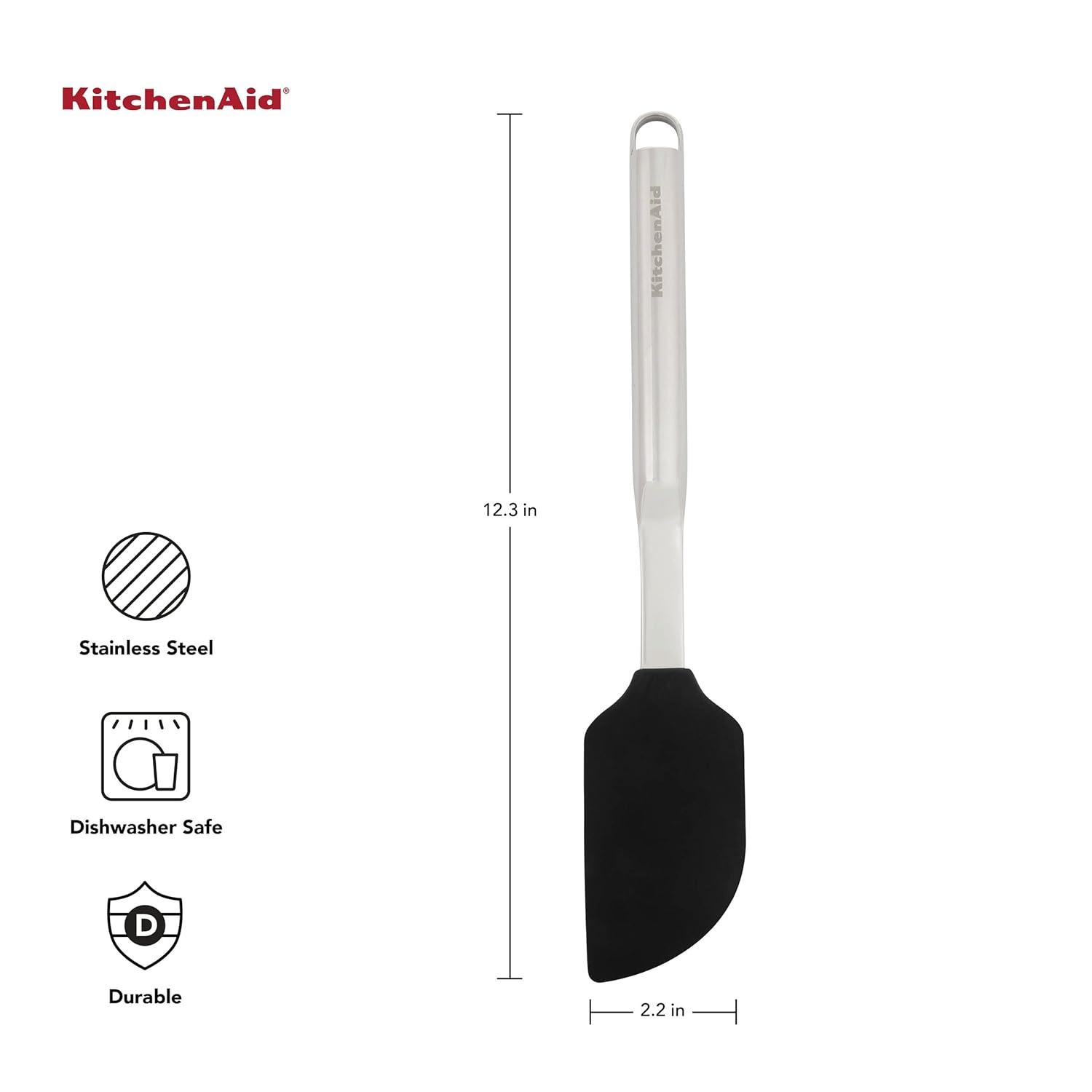 KitchenAid® KitchenAid® Premium Scraper Spatula with Hang Hook, 12-Inch, Black