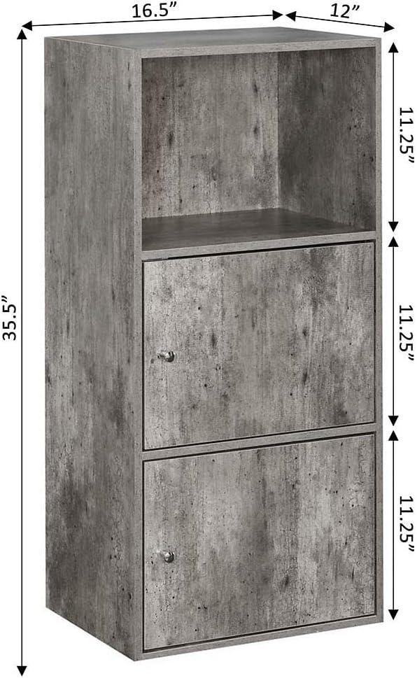 Convenience Concepts Xtra Storage 2 Door Cabinet with Shelf, Faux Birch