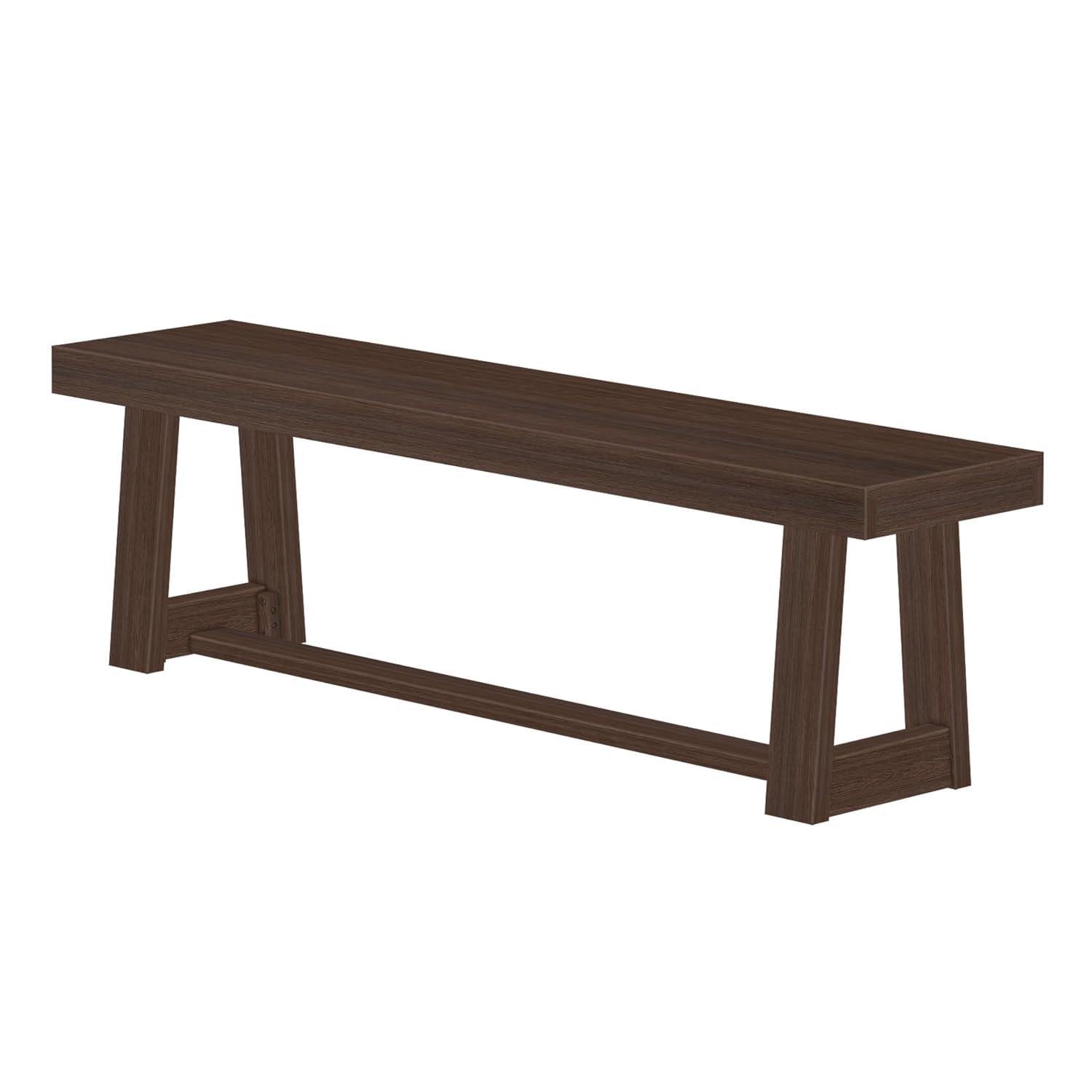 Plank+Beam  60" Classic Solid Wood Dining Bench, Bench for Dining Table