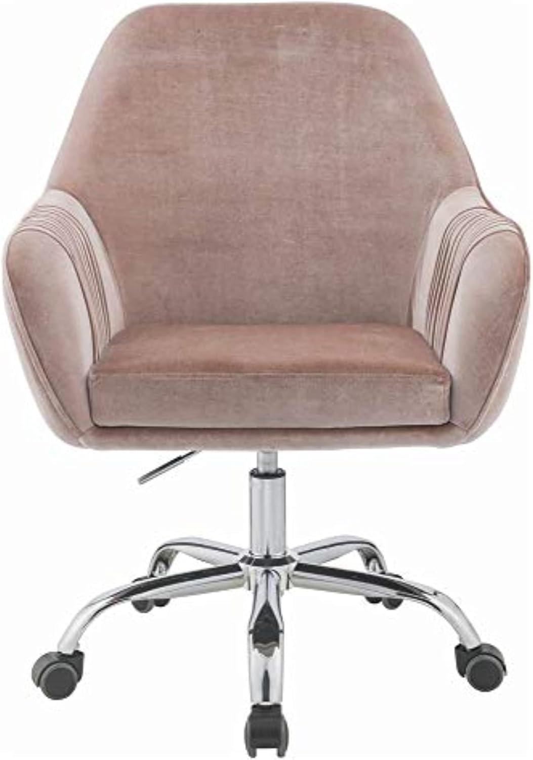 ACME Eimer Office Chair in Peach and Chrome