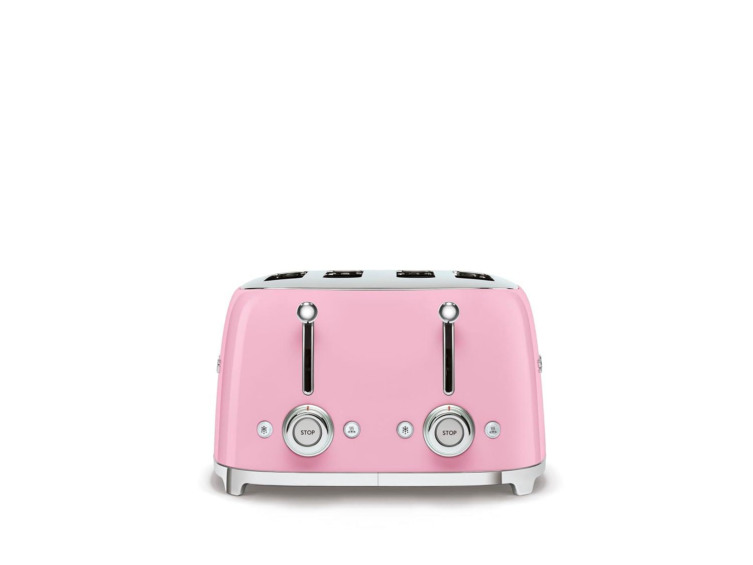 SMEG Pink 4x4-Slice Retro Toaster