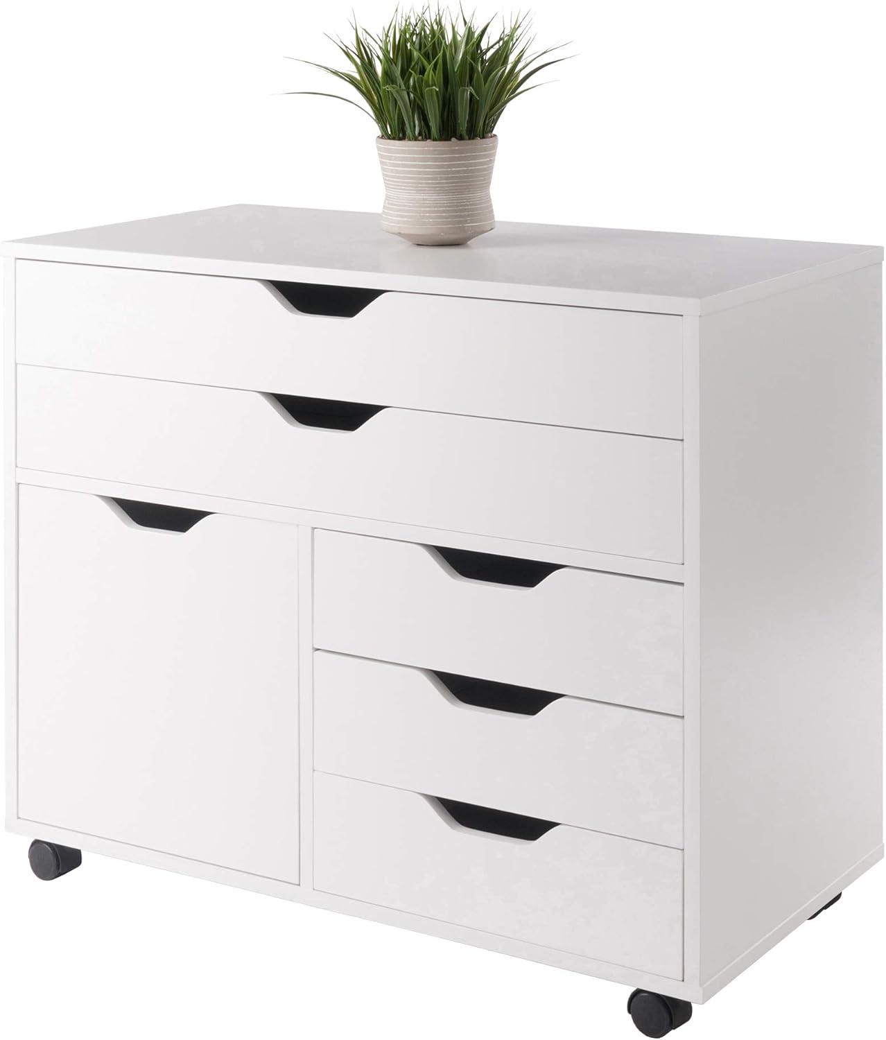 Halifax 3 Section Mobile Storage Cabinet - Winsome