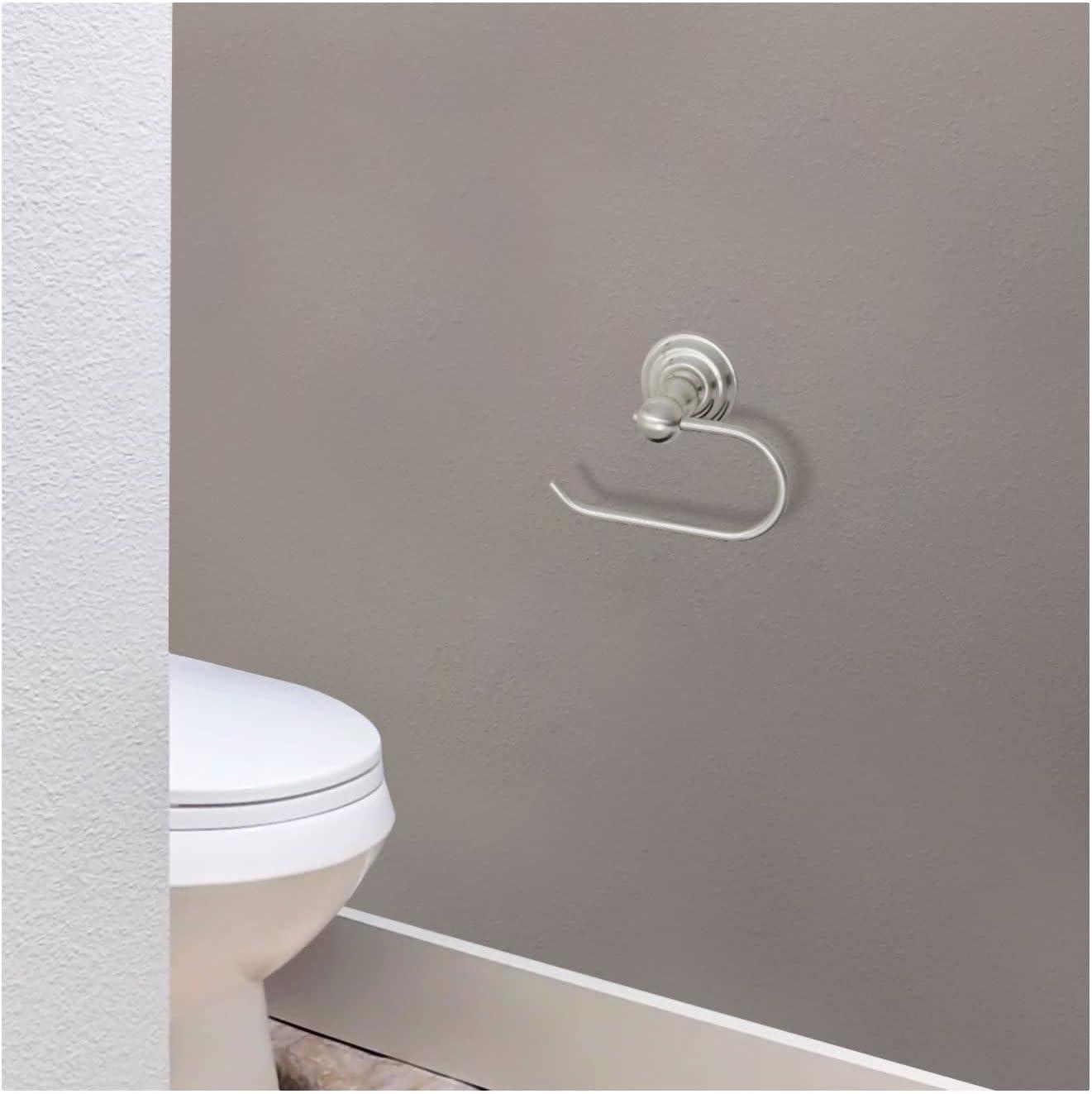 Satin Nickel Wall Mounted Euro Toilet Paper Holder