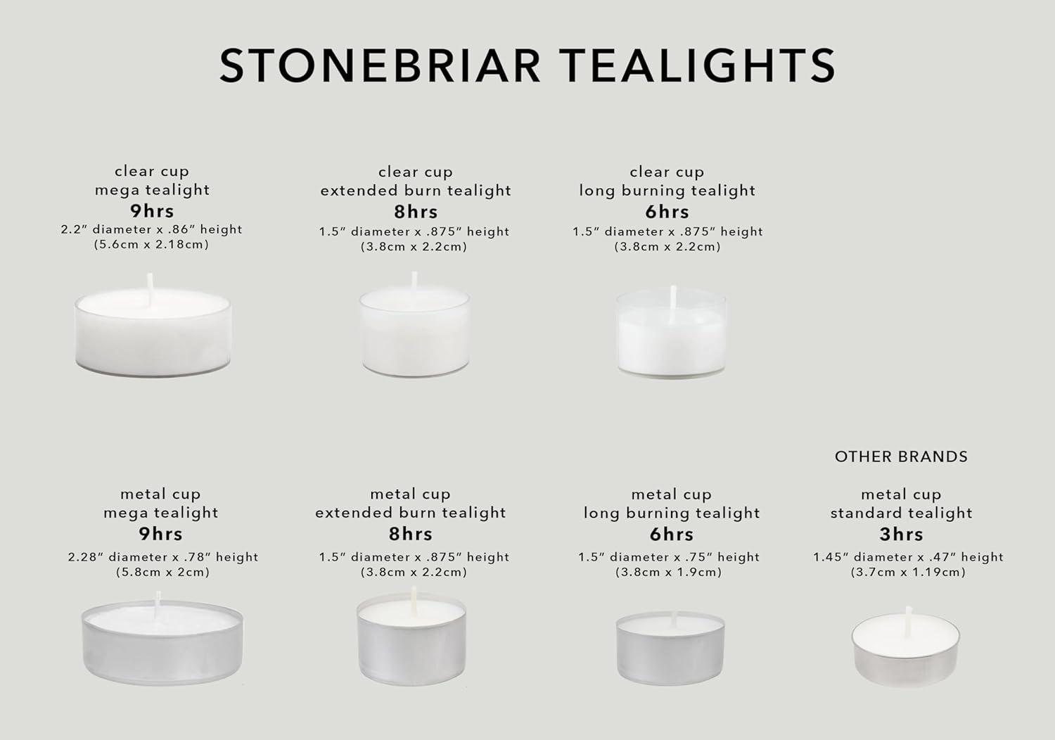 Tealight Candles White - Stonebriar Collection