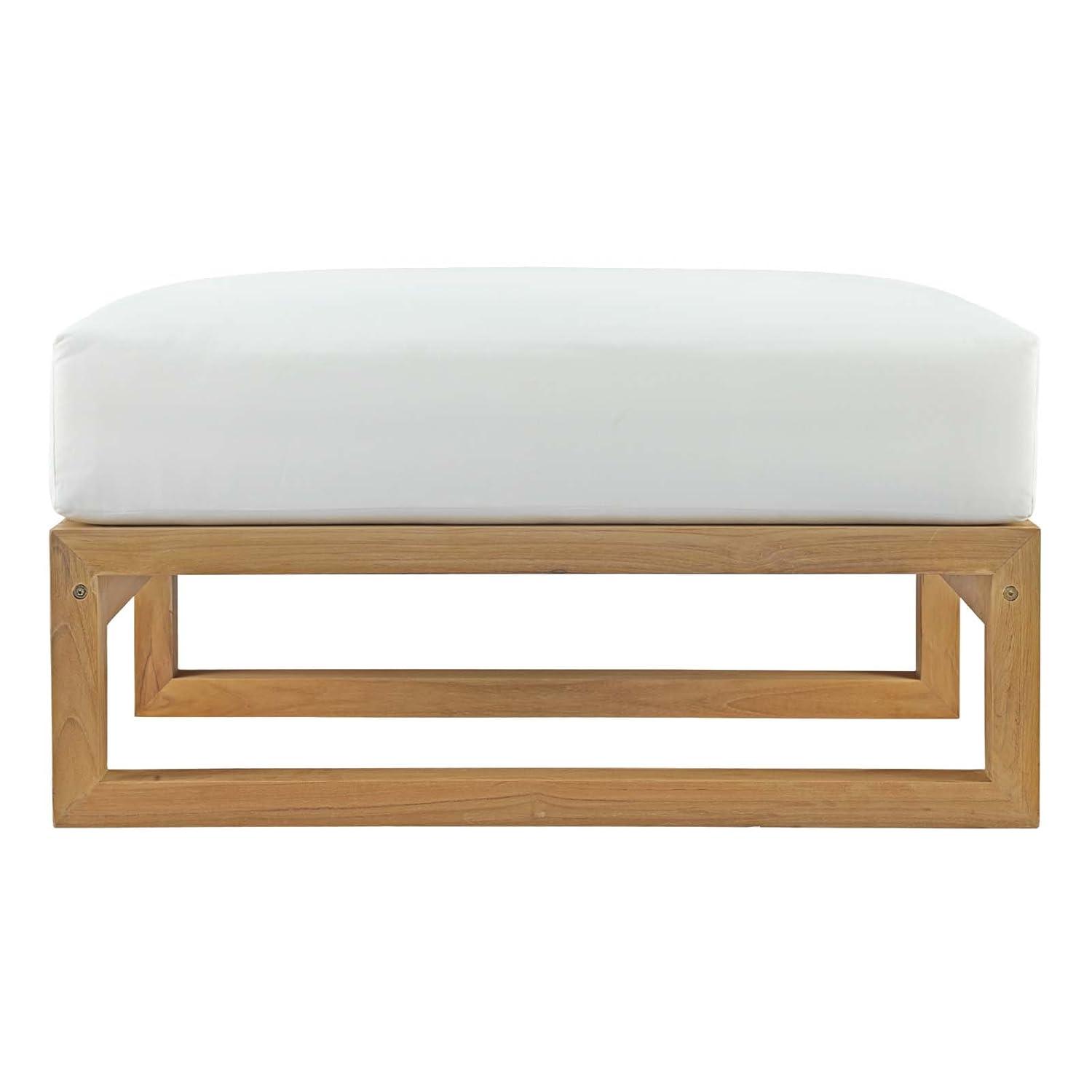 Modway Upland Outdoor Patio Teak Ottoman