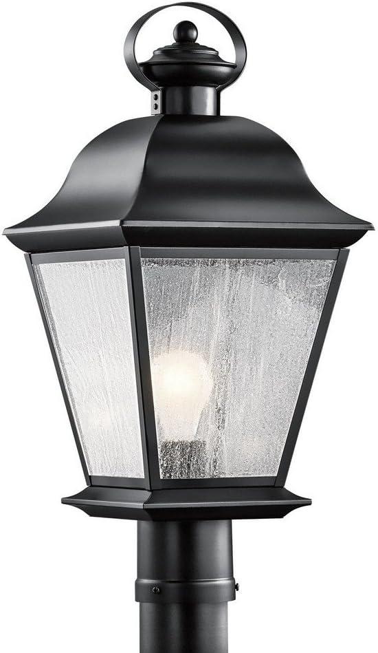 Kichler Lighting Mount Vernon 1 - Light Post Light in  Black