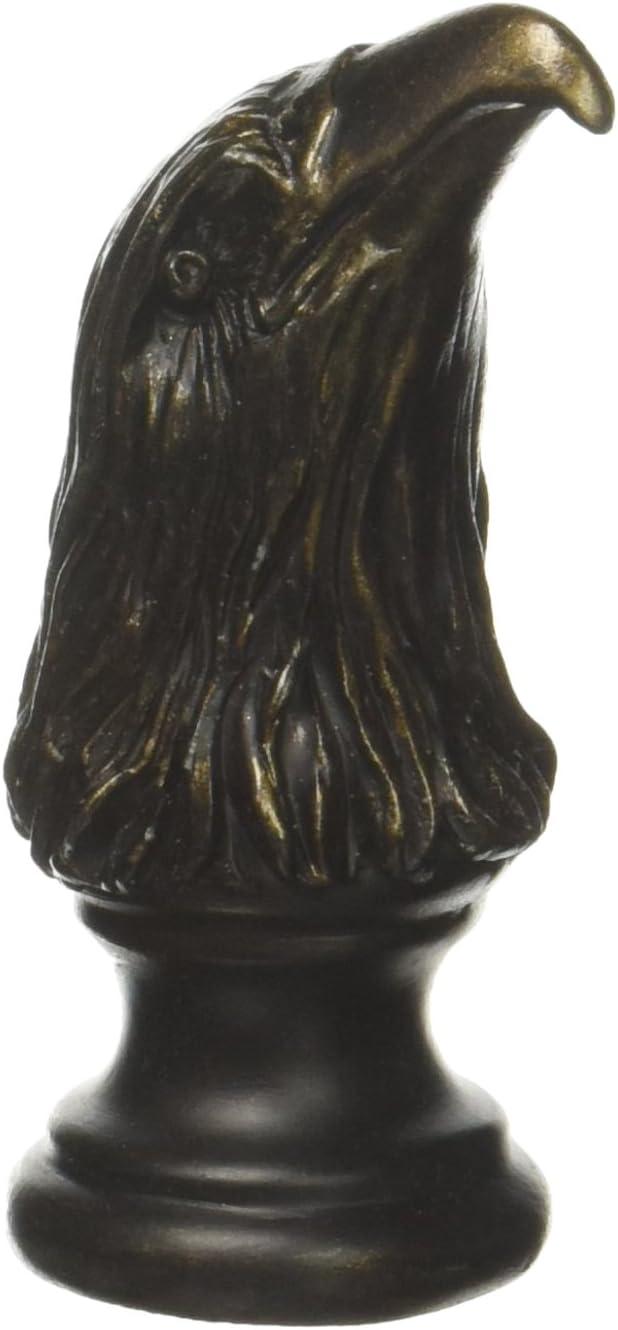 Brown Eagle Head Resin Lamp Finial