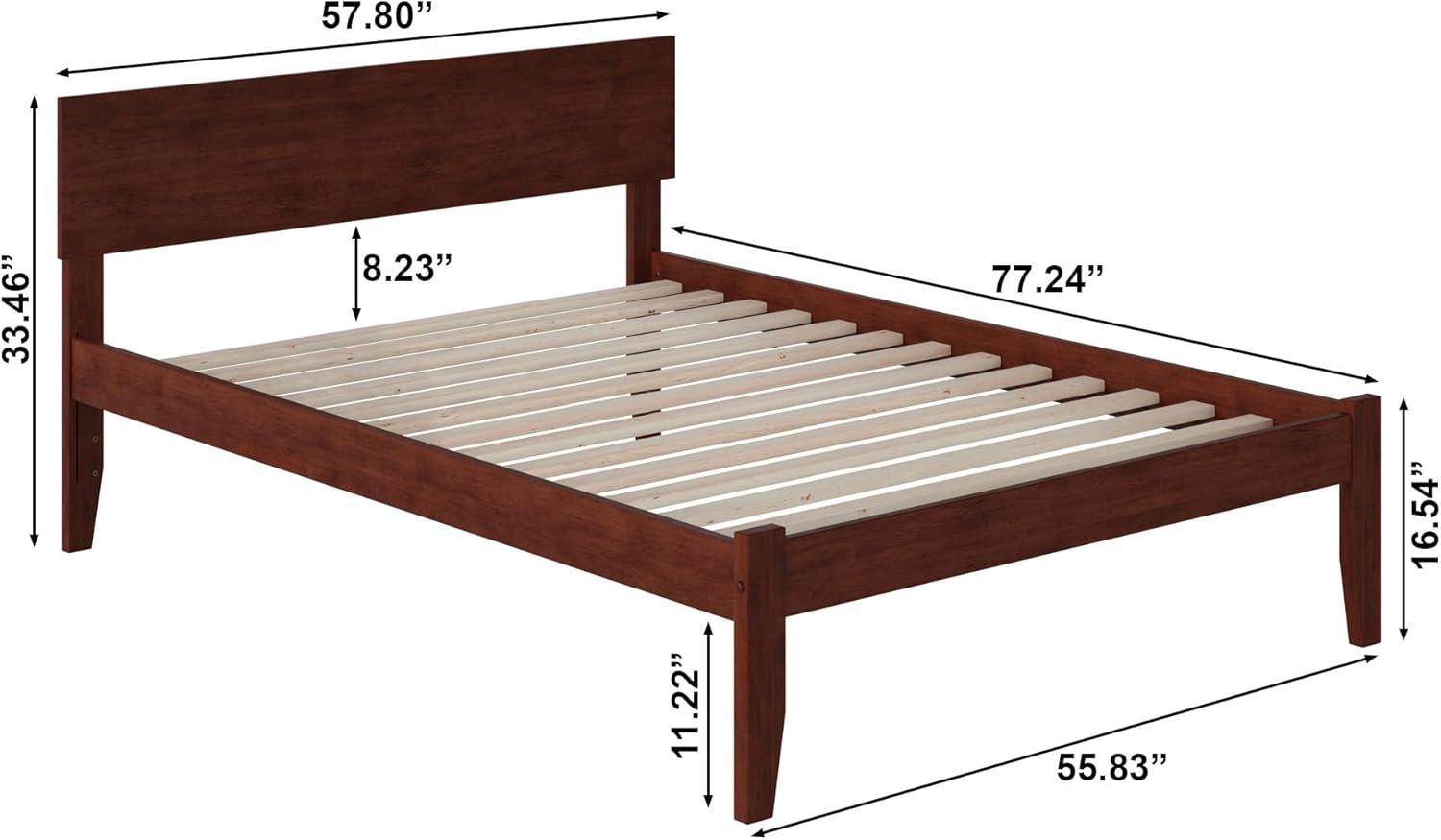 Orlando Queen Traditional Bed in Walnut