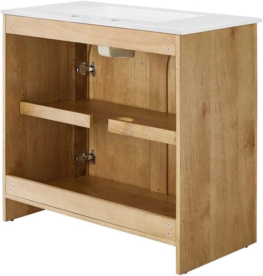 Modway Modway Appia 36'' Single Bathroom Vanity with Ceramic Top