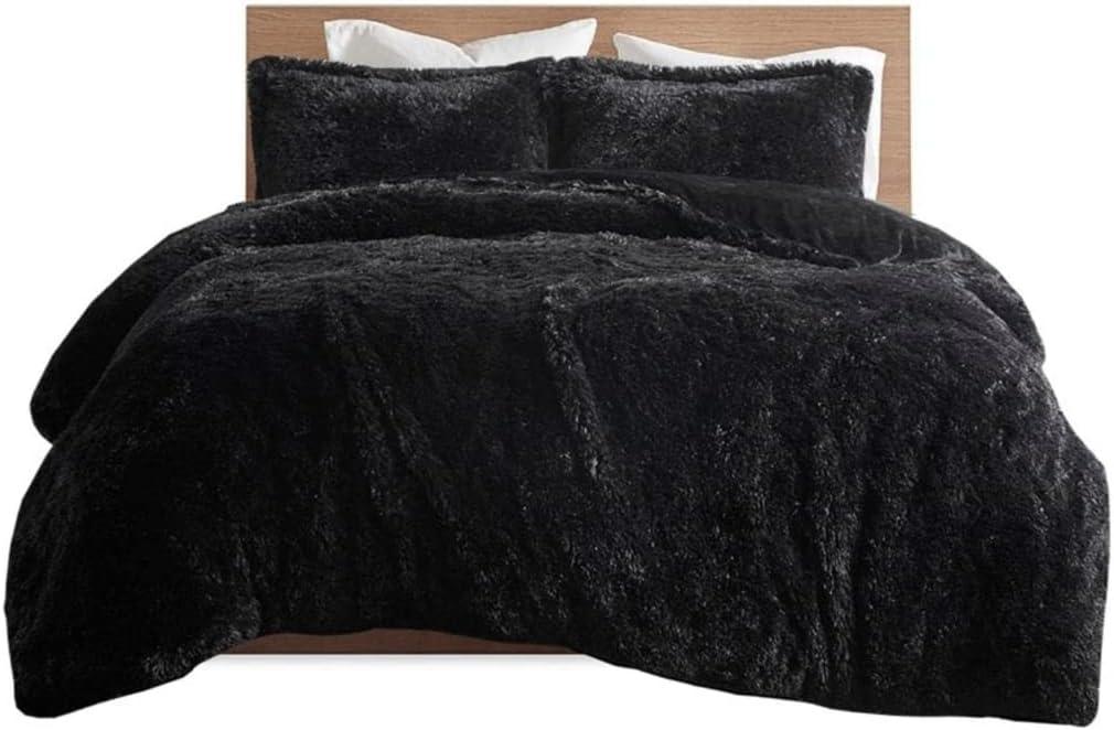 Trahan Shaggy Faux Fur Duvet Cover Set