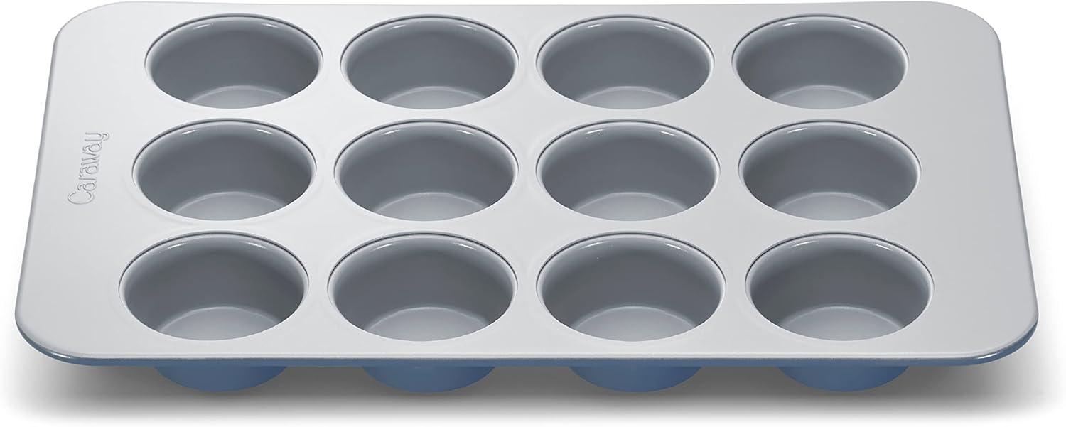 Slate Non-Stick Steel 12-Cup Muffin Pan