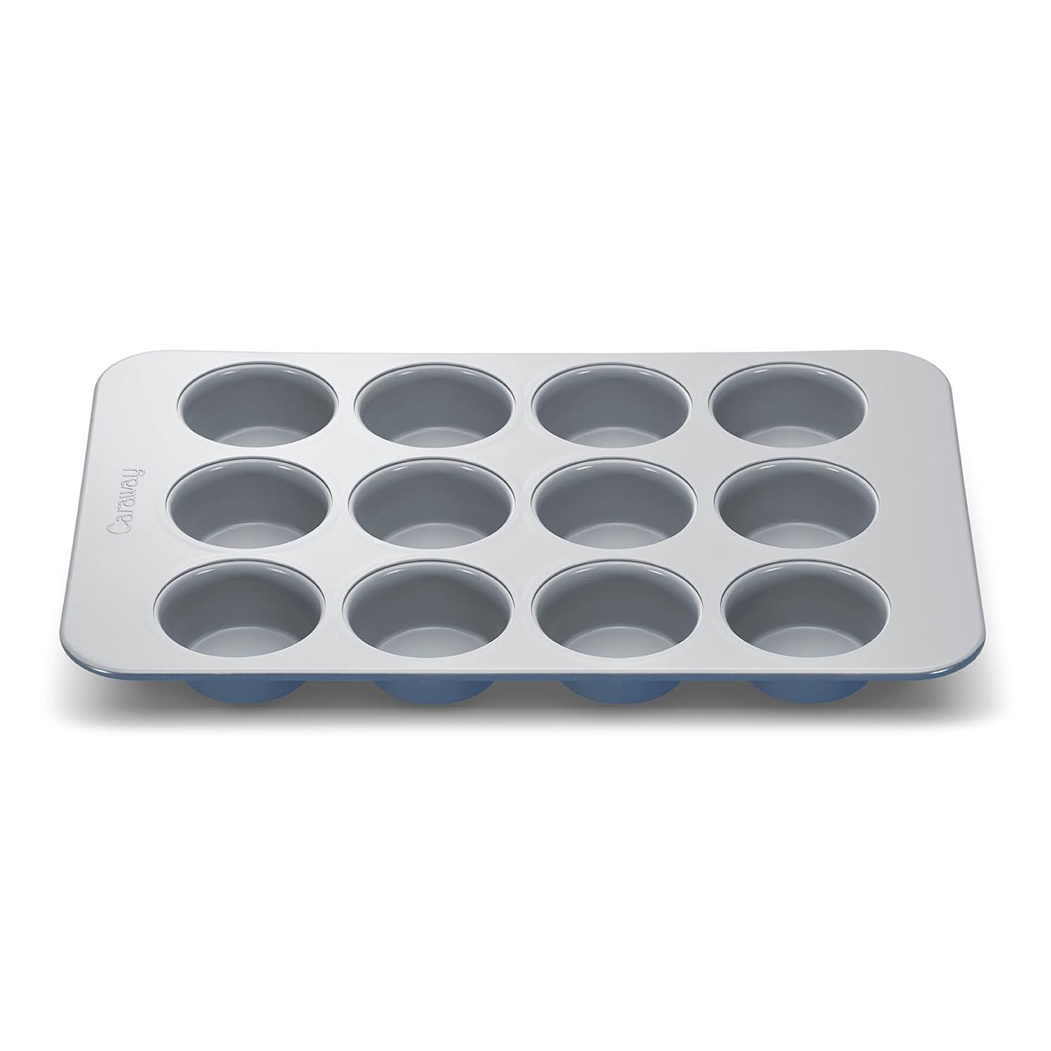 Caraway Non-Stick Ceramic Muffin Pan in Slate