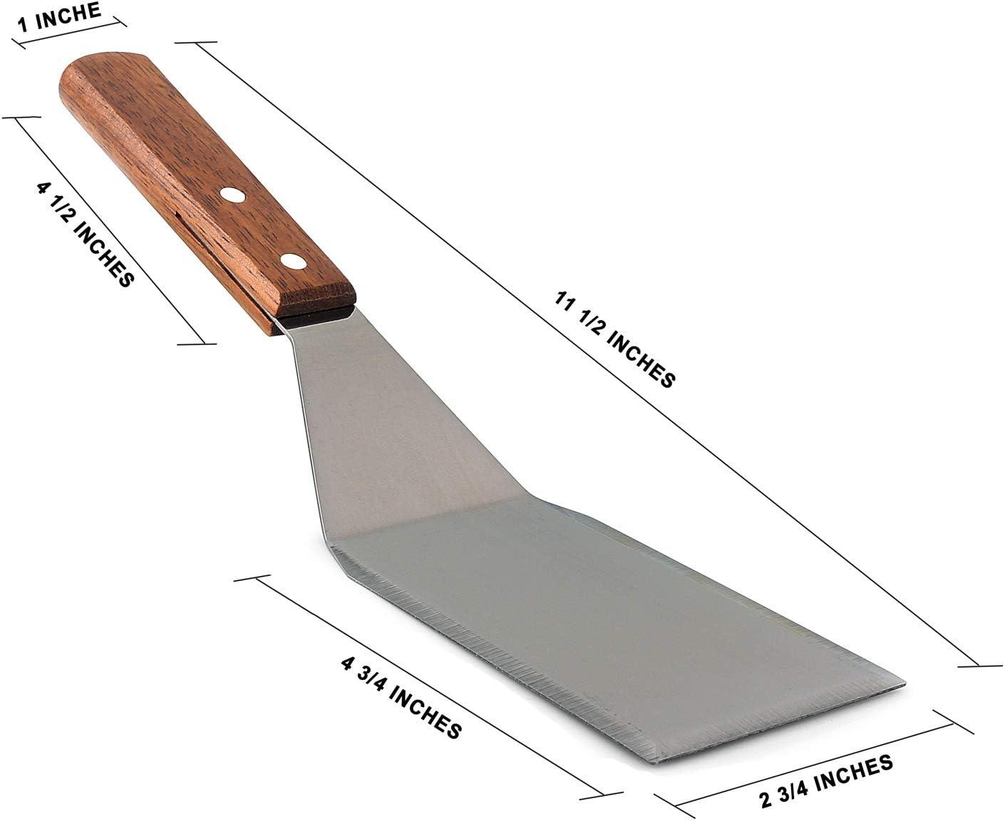 Stainless Steel Spatula with Wood Handle for Cooking