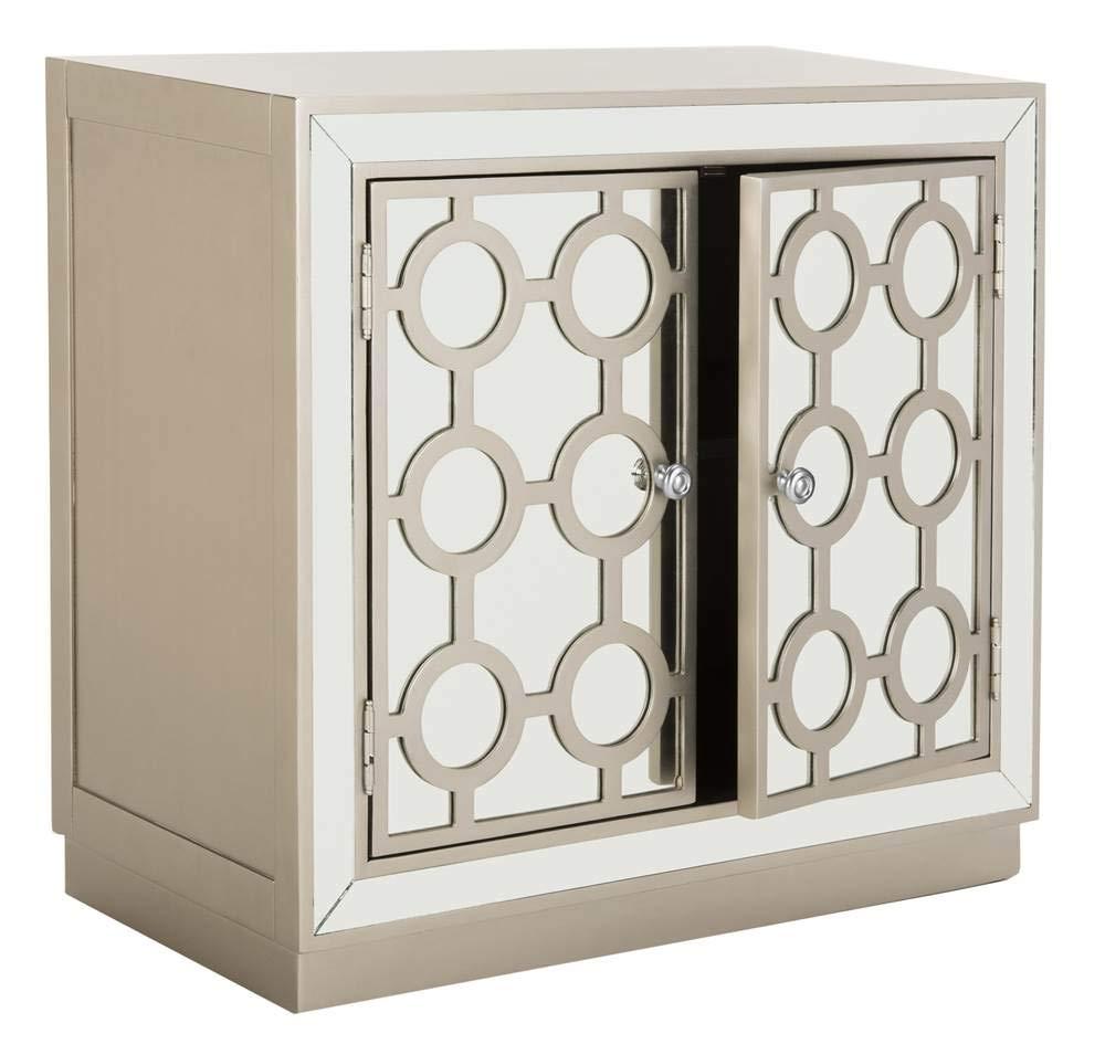 Kaia 2 Door Chest - CHS6404 - Champagne/Mirror - Safavieh