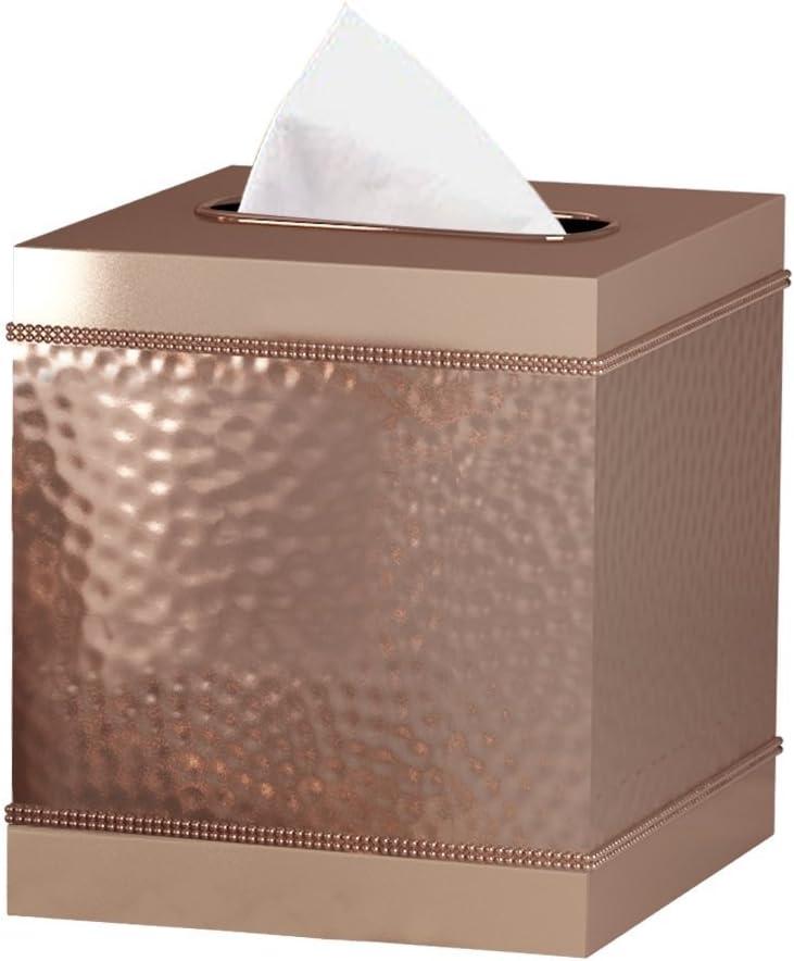 Hudson Boutique Tissue Box Cover - Nu Steel