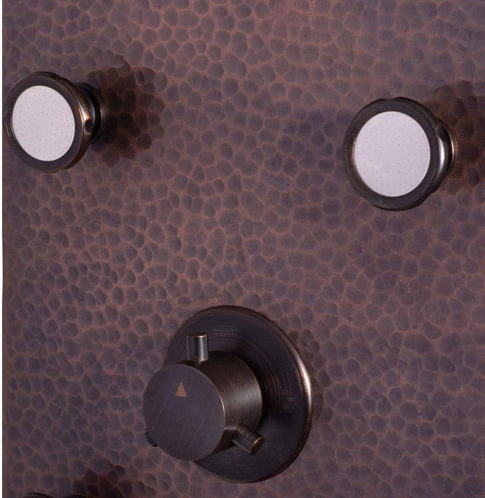 PULSE Sedona ShowerSpa Copper Shower Panel in Oil-Rubbed Bronze