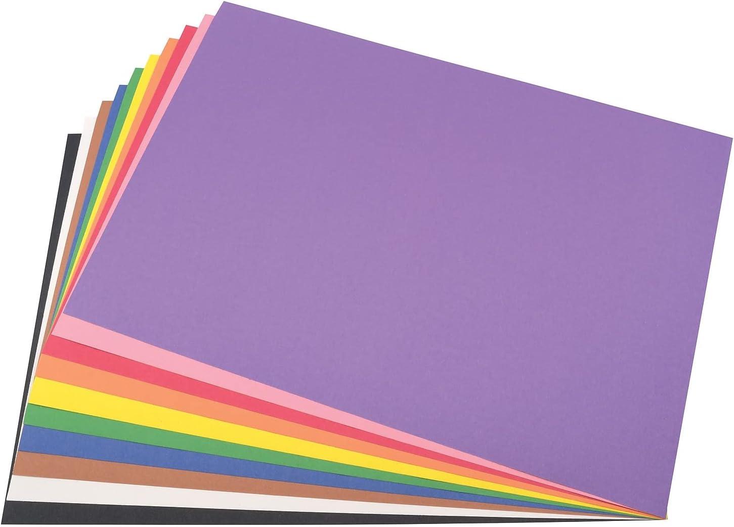 SunWorks Construction Paper, 10 Assorted Colors, 12 x 18, 50 Sheets