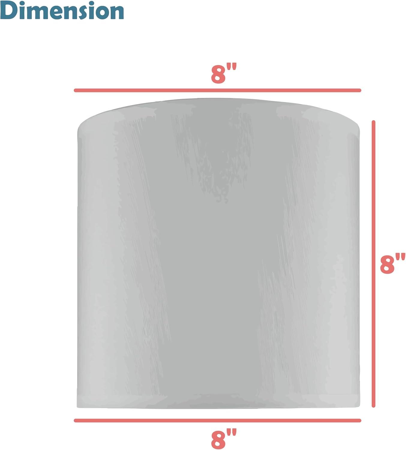 Highland Dunes 8'' H x 8'' W Linen Drum Lamp Shade