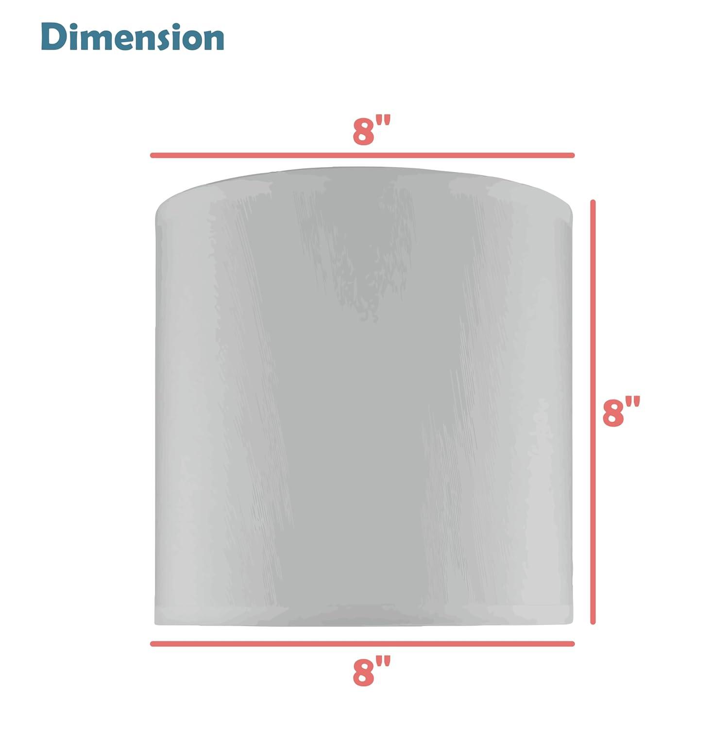 Highland Dunes 8'' H x 8'' W Linen Drum Lamp Shade