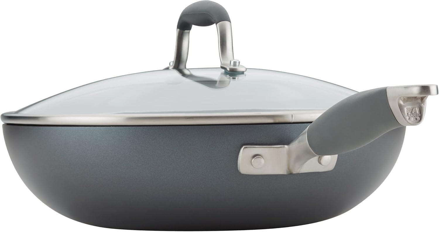 Anolon Anolon Advanced Bronze Hard-Anodized Nonstick Ultimate Pan with Lid, 12-Inch