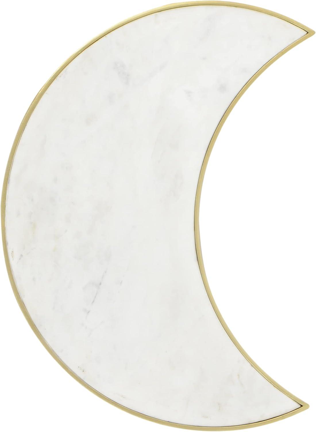 White Marble and Gold Round Nesting Tables Set of 3