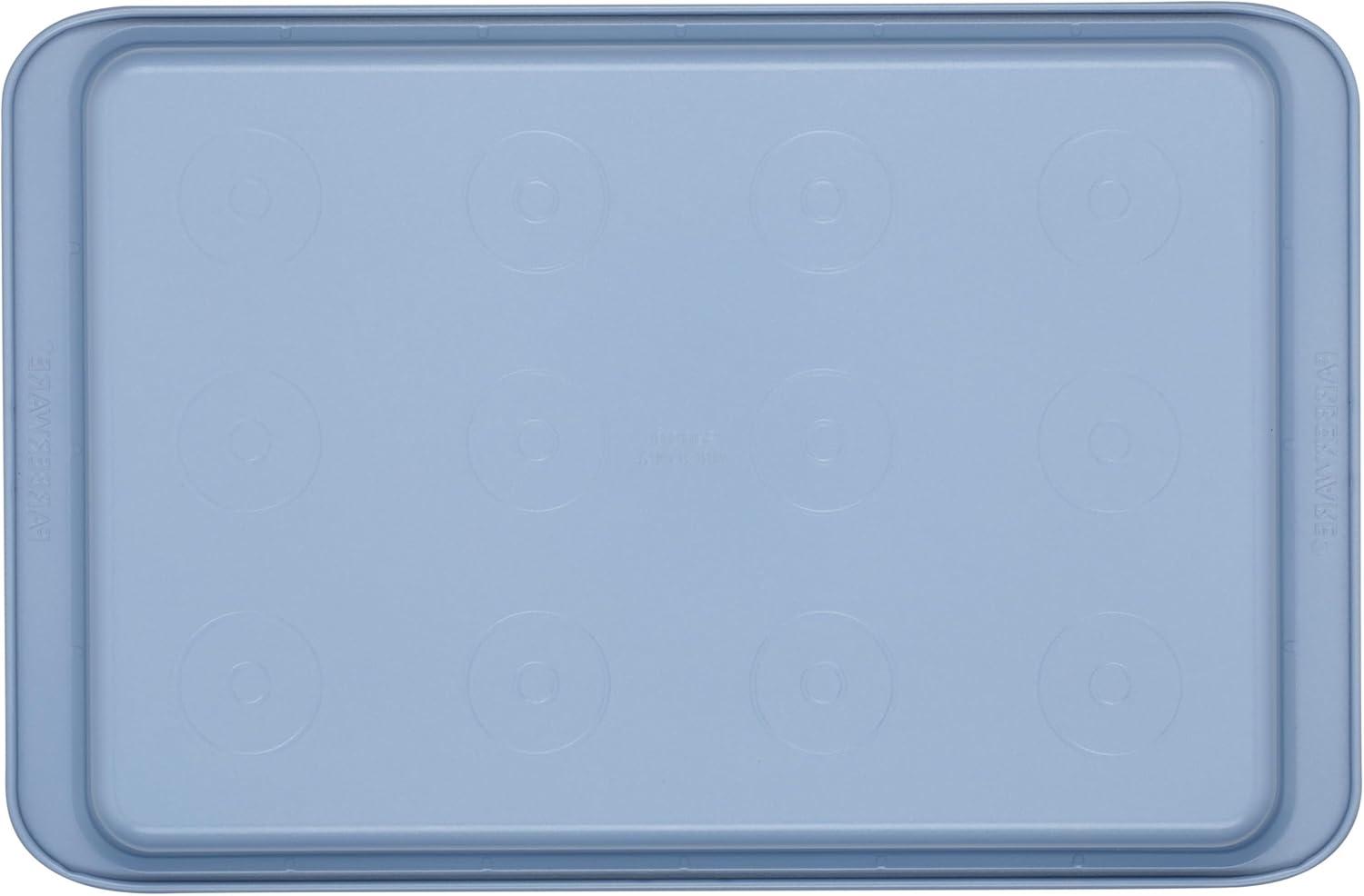 Farberware Easy Solutions Nonstick Bakeware Cookie Pan Baking Sheet, 10 Inch X 15 Inch, Blue