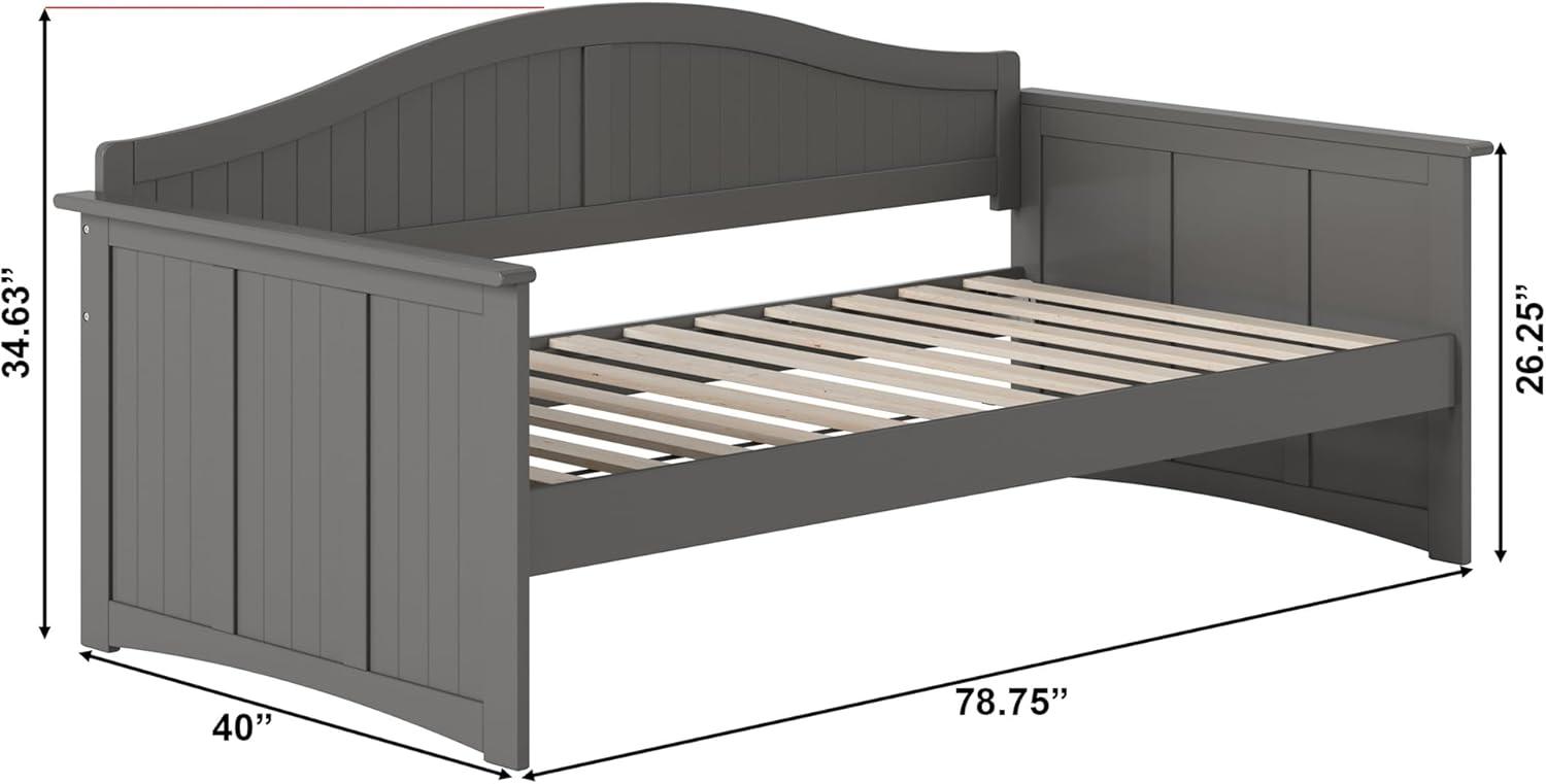 Nantucket Gray Twin Wood Daybed with Slats