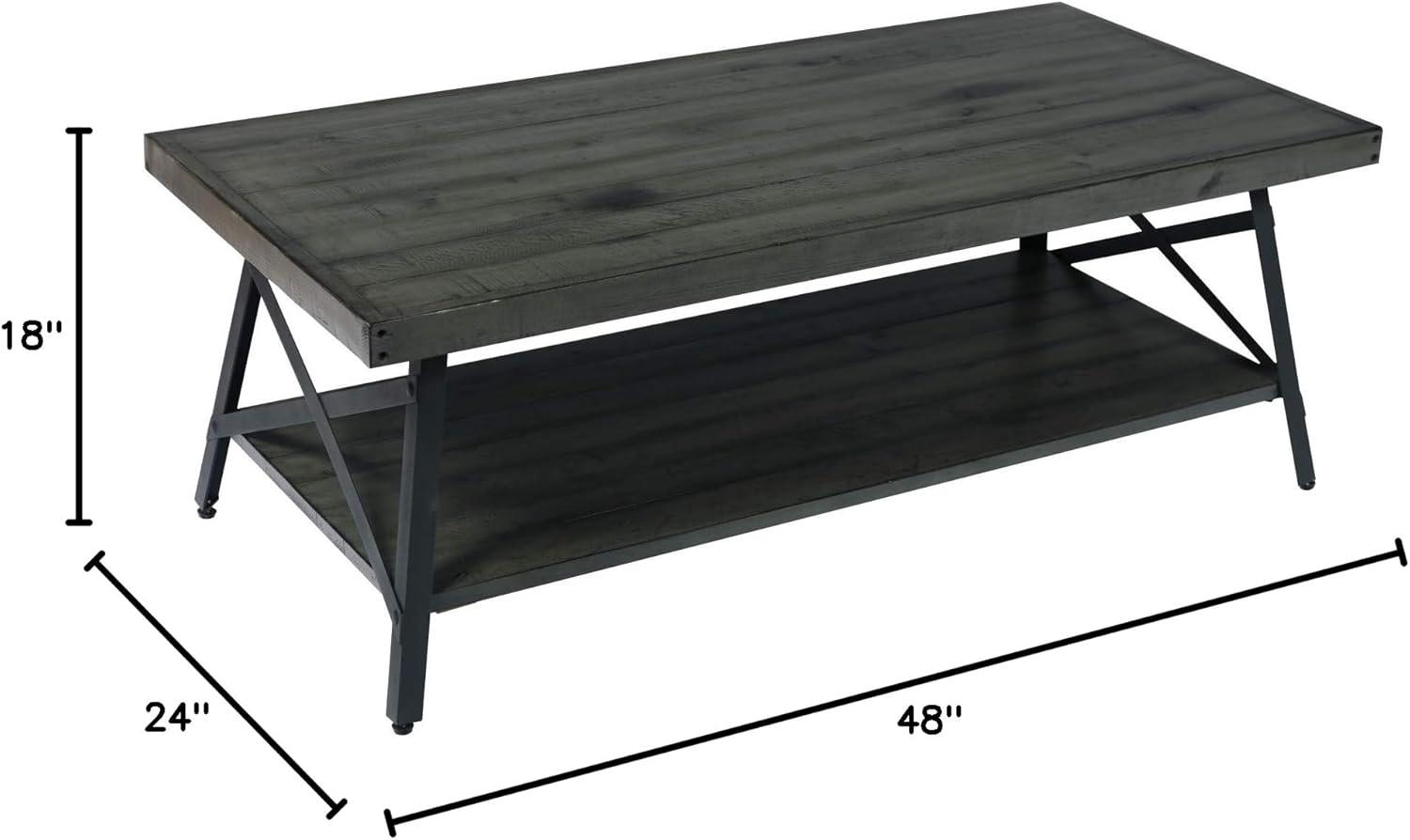 Laguna Solid Wood Top Coffee Table