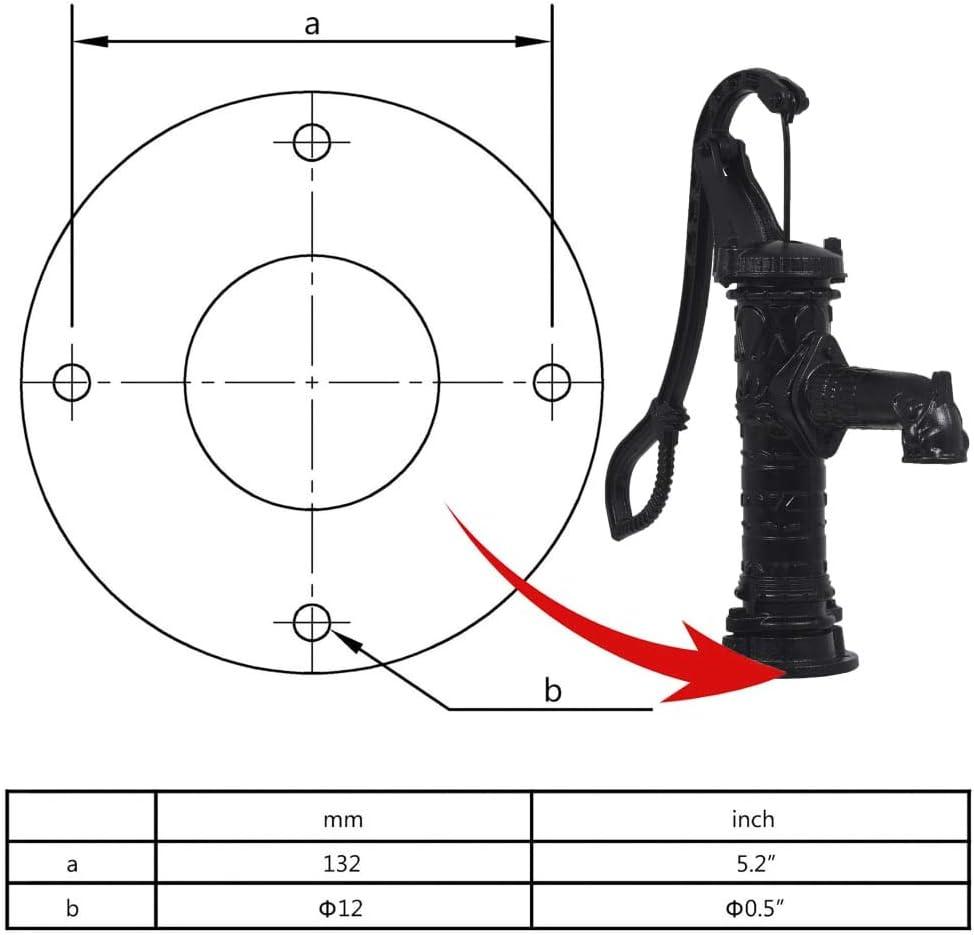 vidaXL Garden Water Pump with Stand Cast Iron