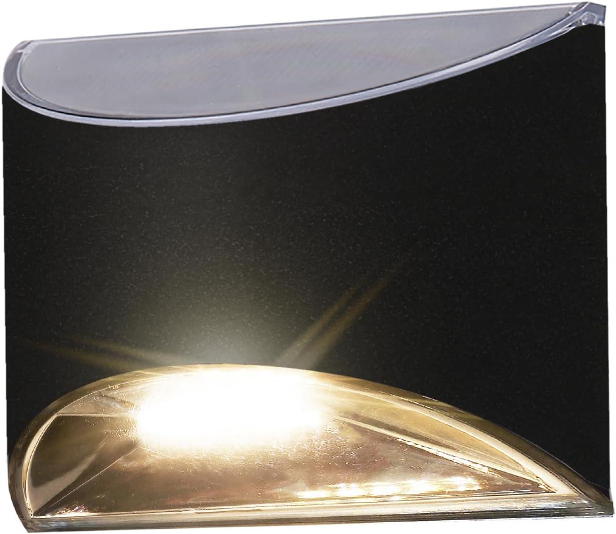 Classy Caps Stainless Steel Solar Powered Integrated LED Metal Deck Light