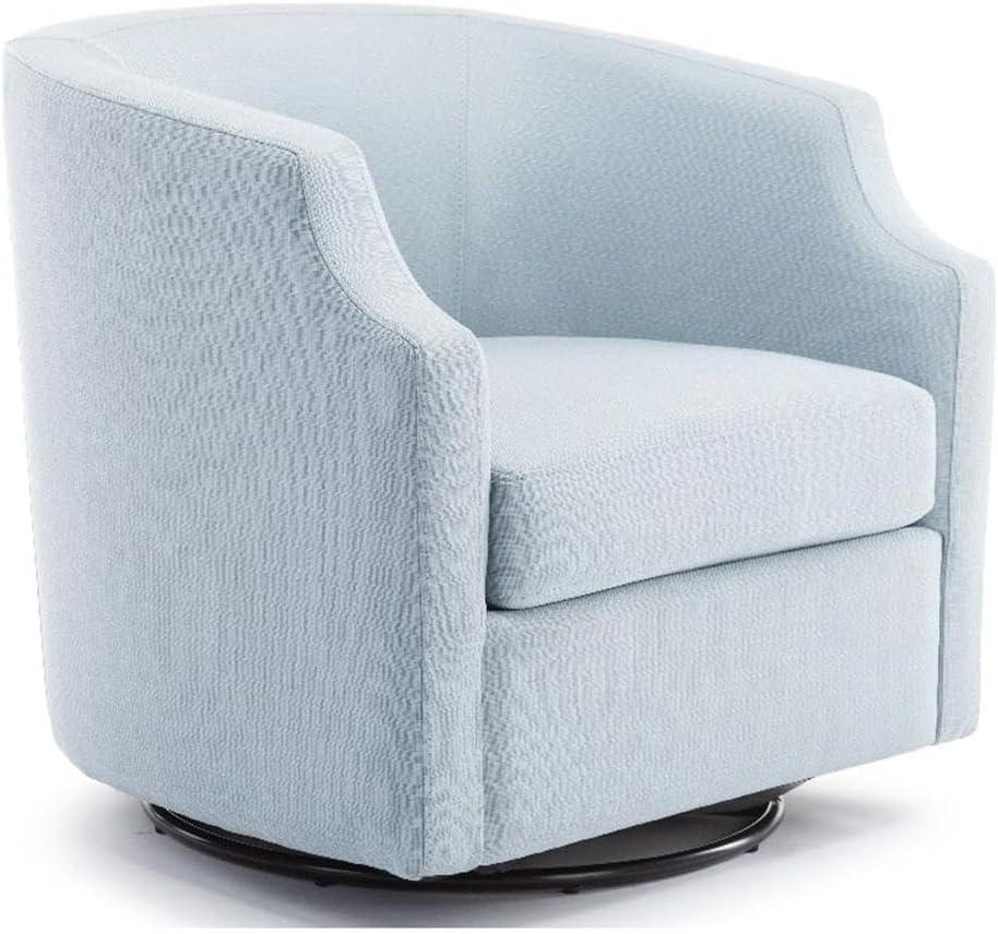 Debbie 77.47cm Wide Polyester Swivel Barrel Chair