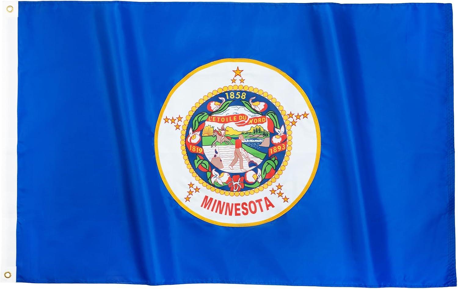 3x5 State of Minnesota Polyester Flag.