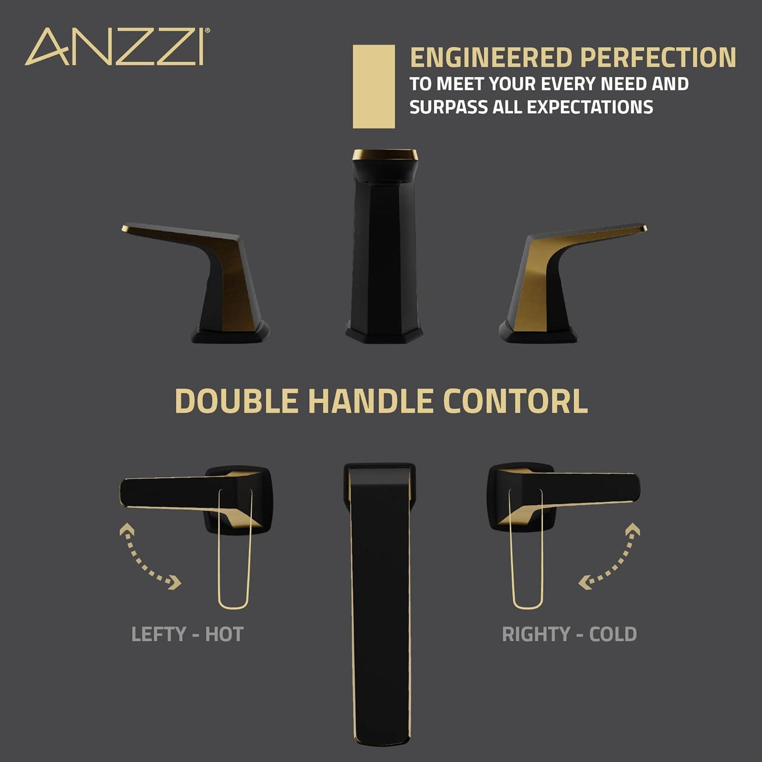 Widespread 2-handle Bathroom Faucet with Drain Assembly