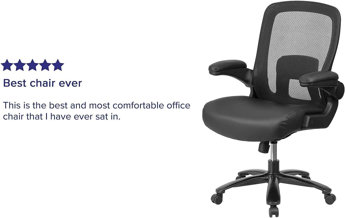 Flash Furniture HERCULES Series Big & Tall 500 lb. Rated Mesh Executive Swivel Ergonomic Office Chair with Adjustable Lumbar