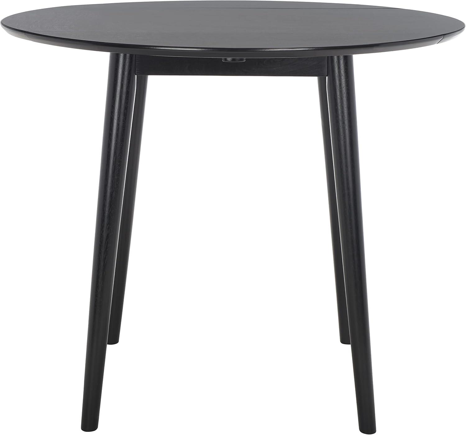 Lovell Folding Round Dining Table - Black - Safavieh