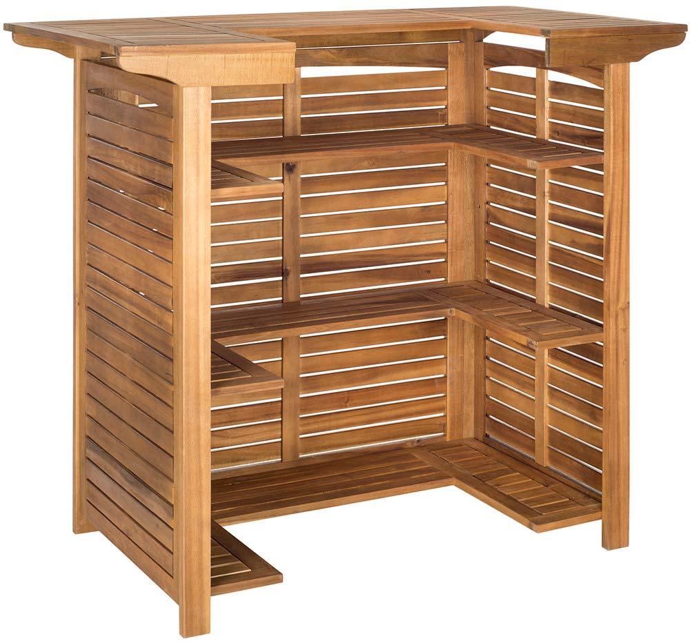 Monterey Patio Outdoor Bar Table - Natural - Safavieh