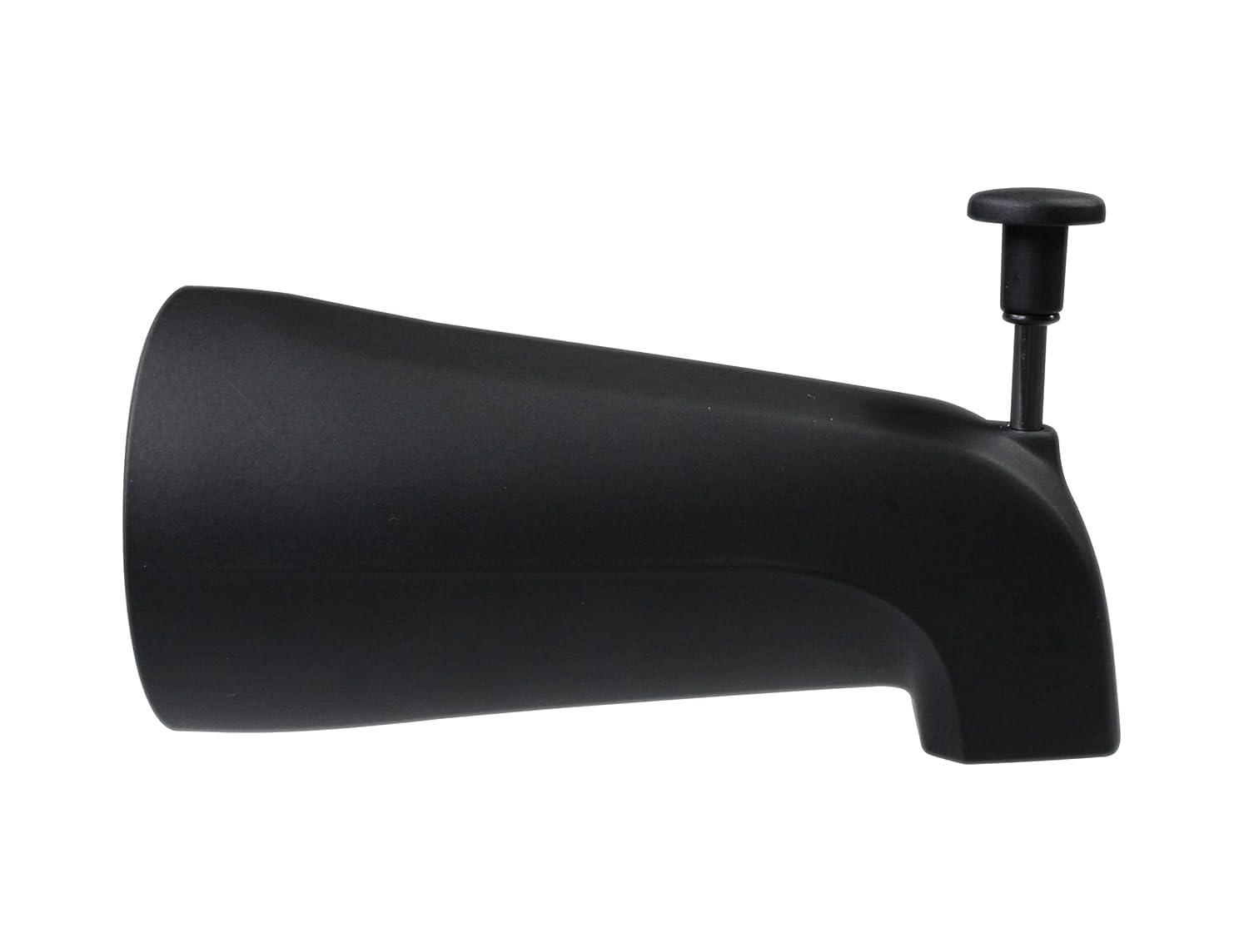 Westbrass 5-1/4" Reach Wall Mount Tub Spout with Front Diverter E531D-1F-62