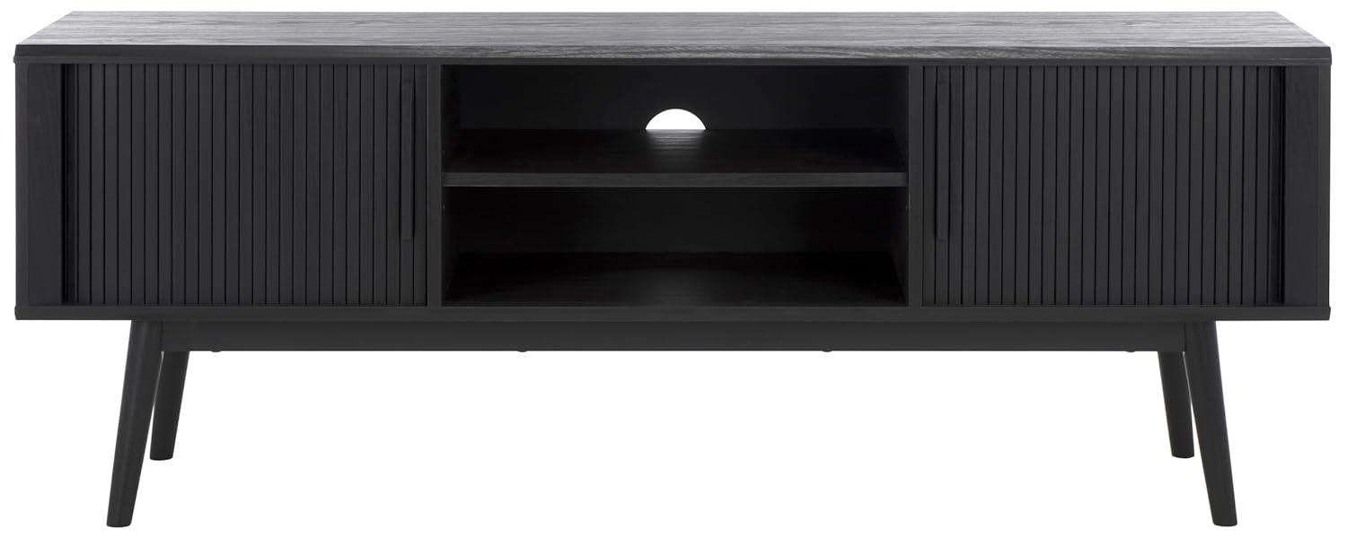 Aphra 2 Door 2 Shelf Media Stand - MED9624 - Black - Safavieh