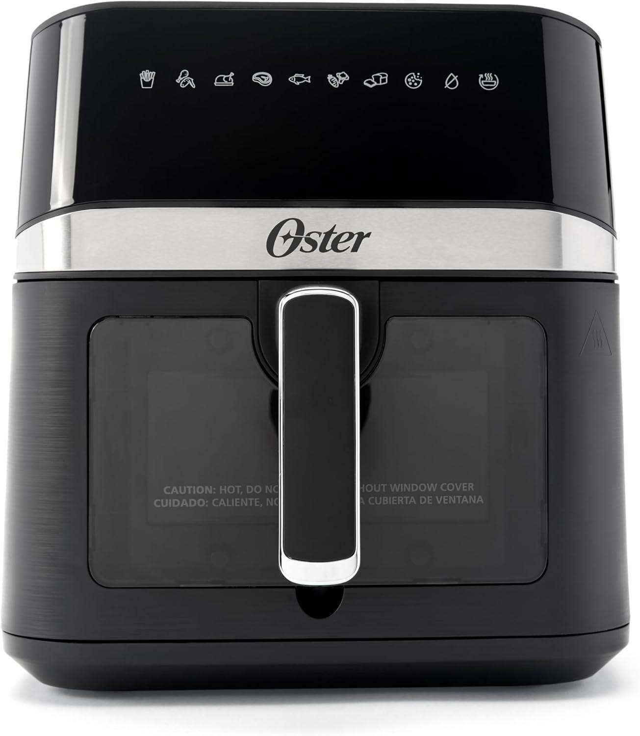 Oster 6 Quart Black Digital Air Fryer with Window