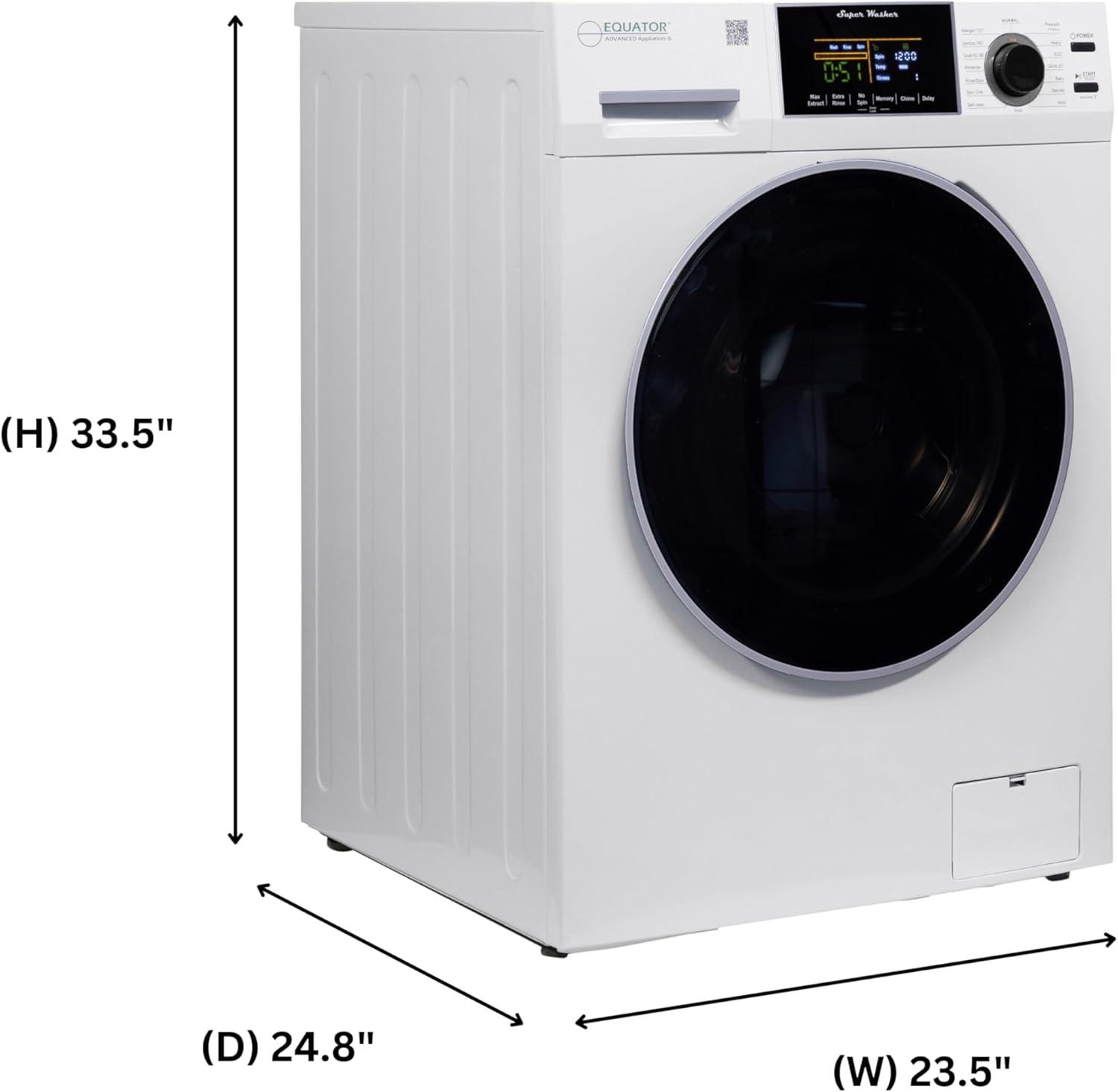 Equator DELUXE LAUNDRY SET Digital Washer 1.9cf 110V Vented Dryer 4cf 110V (Side by Side)