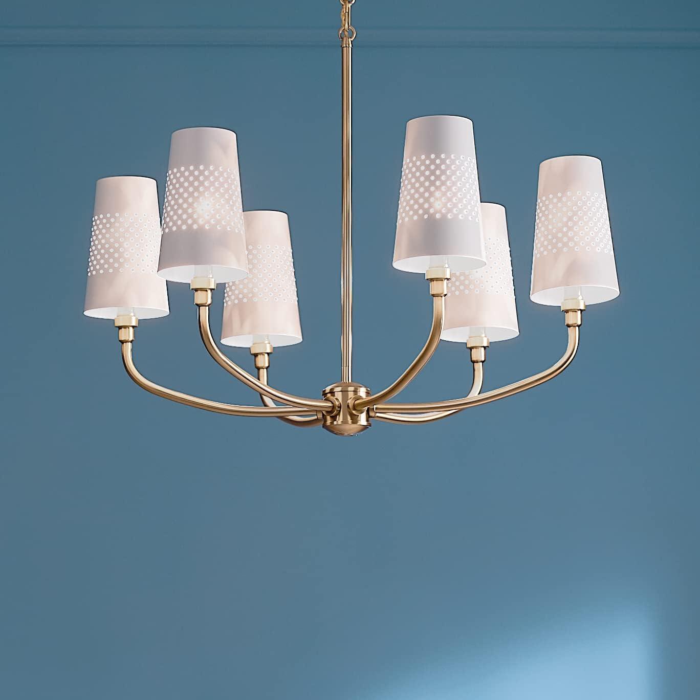 Kichler Lighting Adeena 6 - Light Chandelier in  Brushed Natural Brass