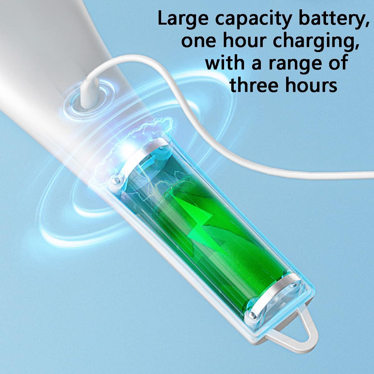 WYQLFSB Cordless Electric Spin Scrubberwith 5 Replaceable Heads Multifunctional Automatic Telescopic Handheld Cordless Clean Brush Smart Floor Scrubber Mop Electric Cleaning Brush