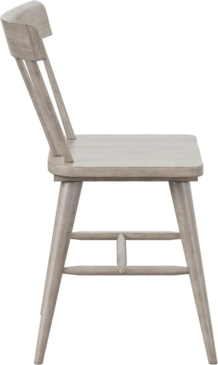 Set of 2 Mayson Spindle Back Dining Chair Gray - Hillsdale Furniture: Farmhouse Style, Wood Frame, Foam Fill