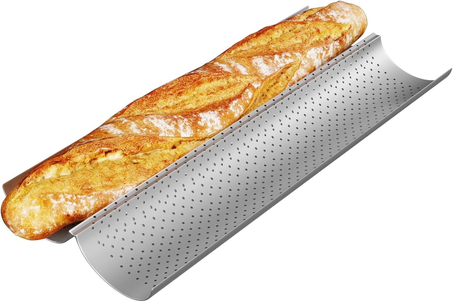 Nonstick Carbon Steel 15-Inch Baguette Baking Tray