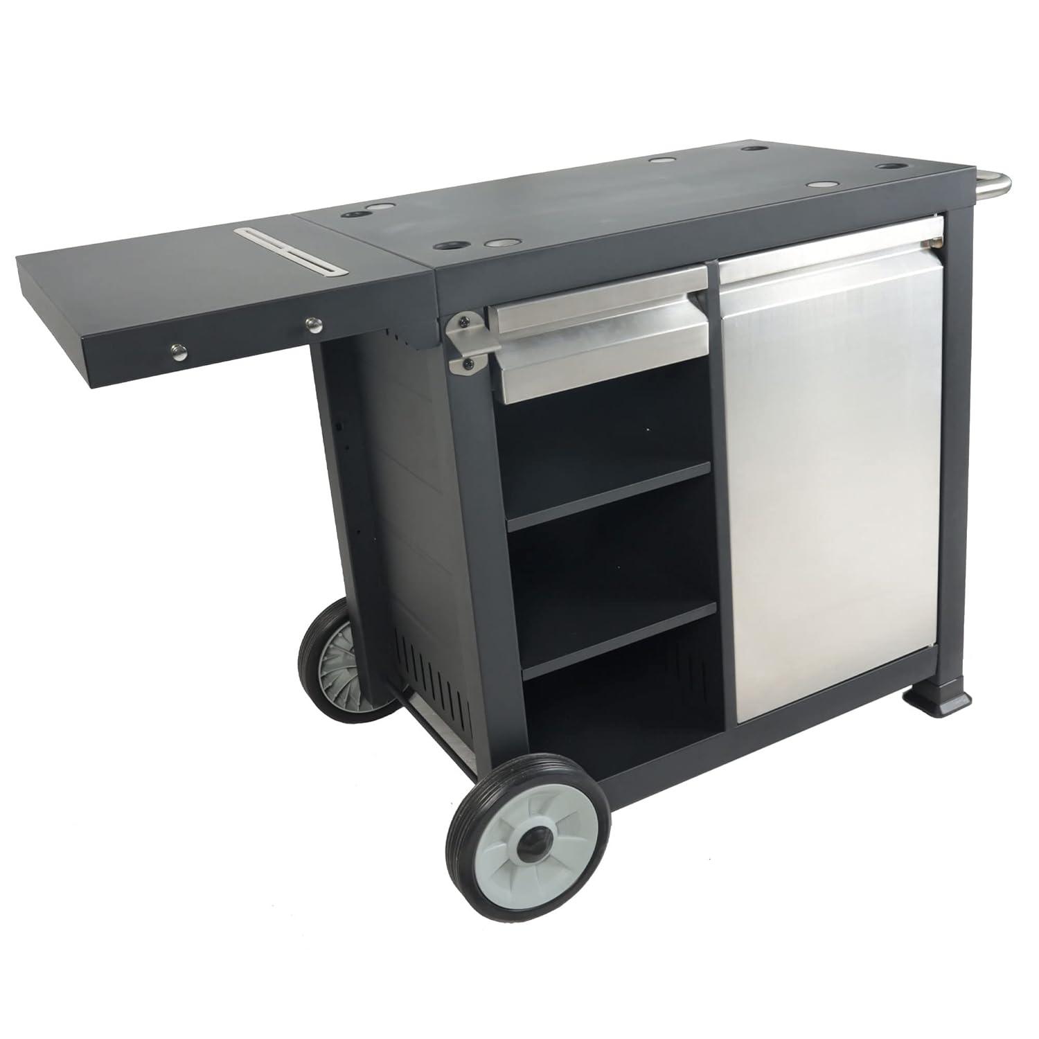 Razor Universal Rolling Prep Cart for Portable Outdoor Griddle and Grills