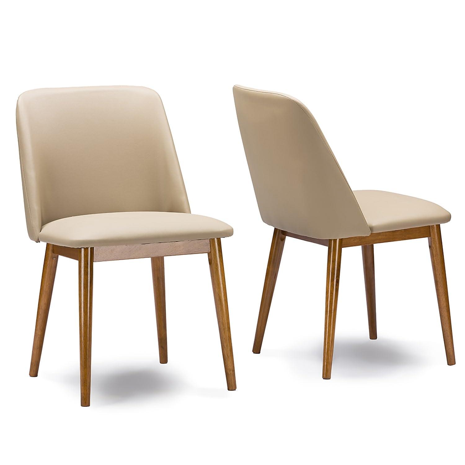 George Oliver Hartlepool 18'' H Faux Leather Upholstered Side Chair (Set of 2)