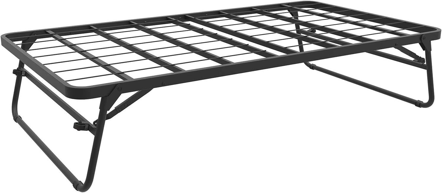 Black Metal Twin Daybed with Trundle