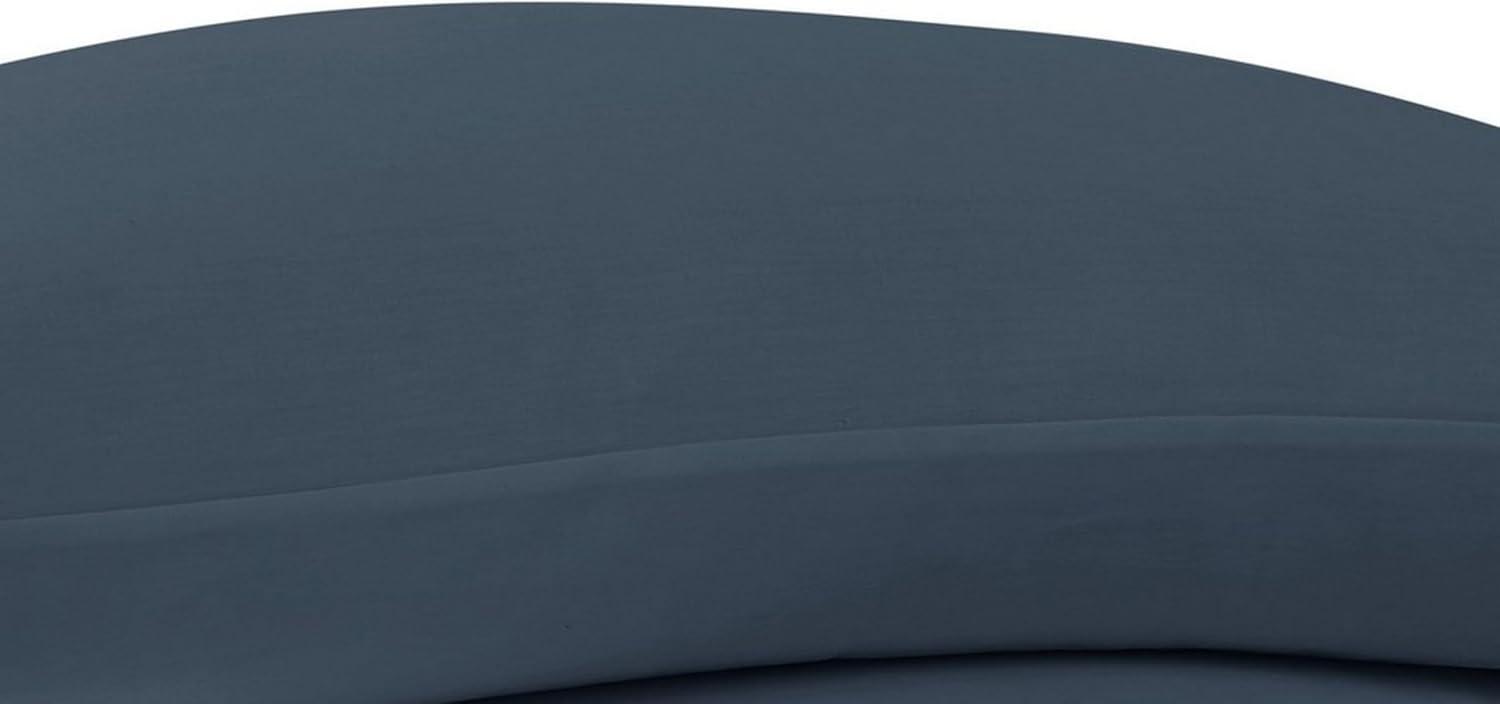 Blue Cotton Sateen Standard Pillowcase Set