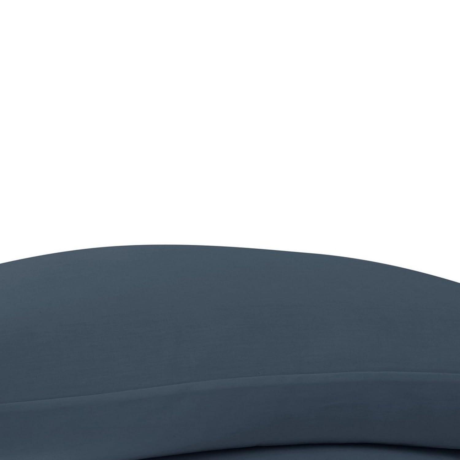 Blue Cotton Sateen Standard Pillowcase Set